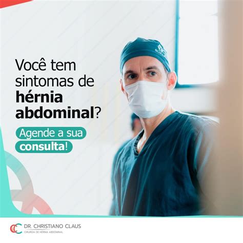 Você Tem Sintomas De Hérnia Abdominal Agende A Sua Consulta Dr