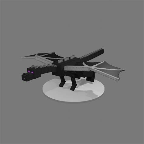 Minecraft Ender Dragon 3d Model Cgtrader