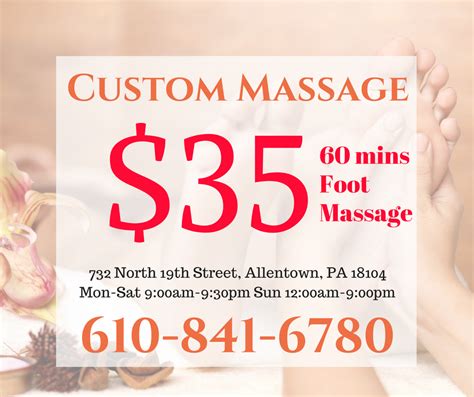 Custom Massage Spa 732 N 19th St Allentown Pa 18104 Usa Businessyab