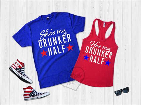 Fourth Of July Matching Couples Shirts Shes My Etsy