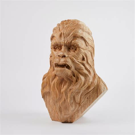 Love My Custom Wood Hand Carved Star Wars Sculptures Touch Of Modern