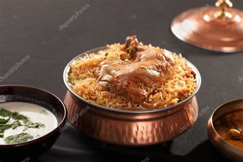 Hyderabadi Biryani A Popular Chicken Or Mutton Based Biryani ⬇ Stock