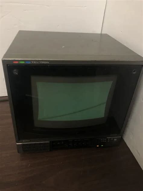 Sony Trinitron Pvm Q Vintage Crt Color Video Monitor Tested To Power Up Picclick