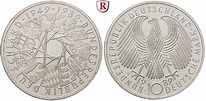 Bundesrepublik Deutschland, 10 DM 1989, 40 Jahre BRD, G, PP, J. 446