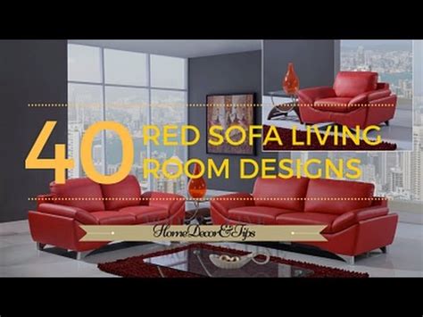 Burgundy leather sofa is a bold and distinctive piece of furniture that can add elegance to a formal living room or provide a comfortable sanctuary for. red sofa decorating ideas - YouTube