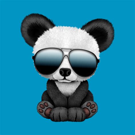 Cute Baby Panda Wearing Sunglasses Panda Tapestry Teepublic