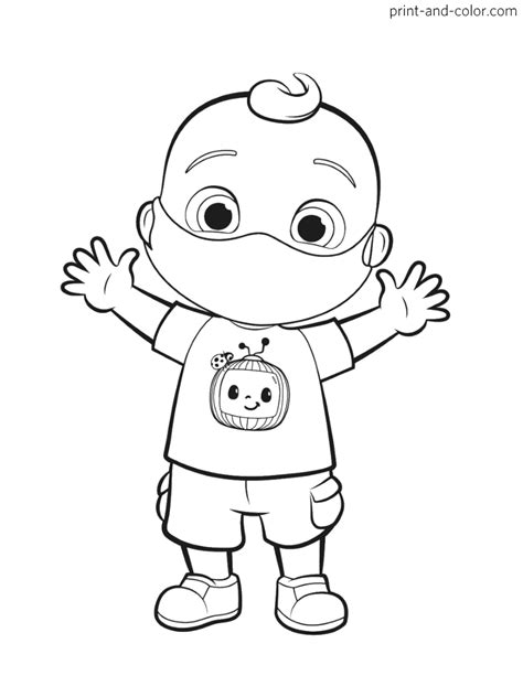 Cocomelon Coloring Page Printable