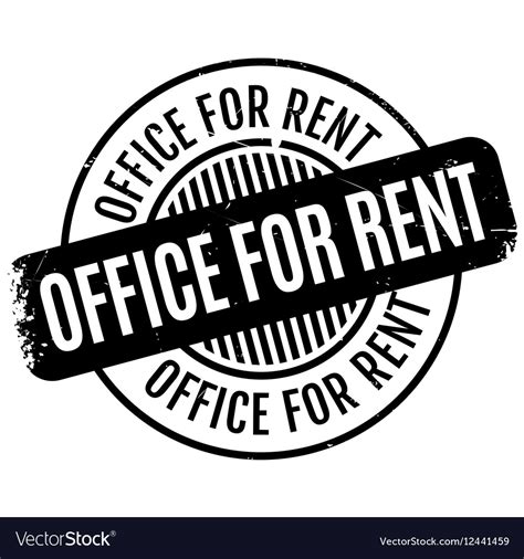 Office For Rent Rubber Stamp Royalty Free Vector Image