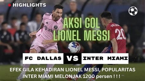 Efek Gila Kehadiran Lionel Messi Di Club Inter Miami Melonjak 1200