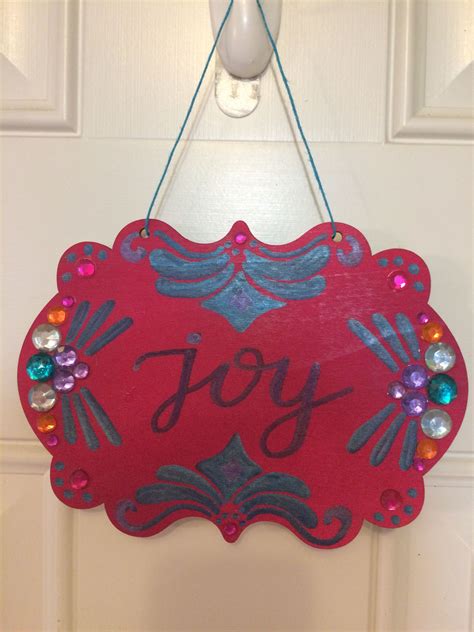 5 Joy Sign Novelty Christmas Christmas Ornaments Signs Holiday
