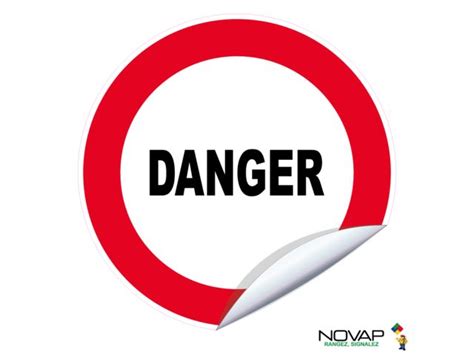 Adhésifs Danger Novap Contact NOVAP SA