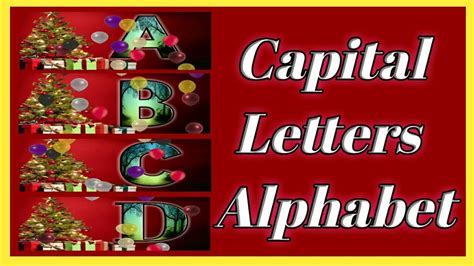 Capital Letters Alphabet Songcapital Letters Alphabetalphabetabcd