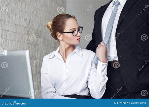 Secretary Undressing Boss In Office Stock Image Image Of Office