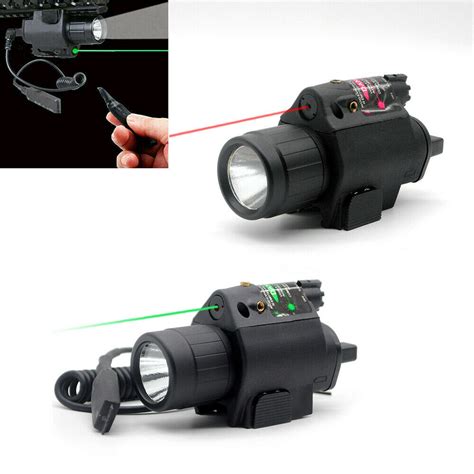 Wholesale Tactical Redgreen Laser Sight Led Flashlight Combo 20mm