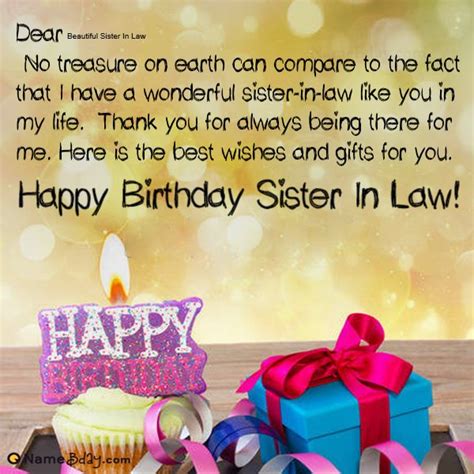 Happy Birthday Beautiful Sister In Law Images Of Cakes Cards Wishes