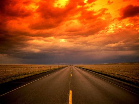 Sunset Road Horizon Wallpaper 🔥 Best Free Pictures