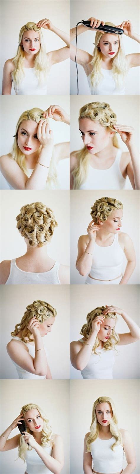 Diy Modern Pin Curls Tutorial For The Bride Weddinghairstyles