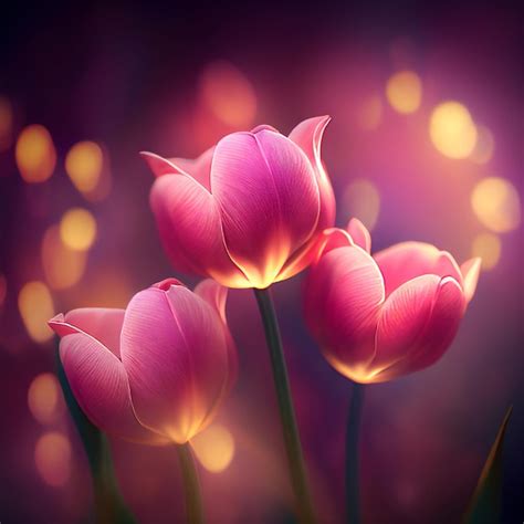 Premium Ai Image 8 March Flower Backgrounds Pink Backgrounds With