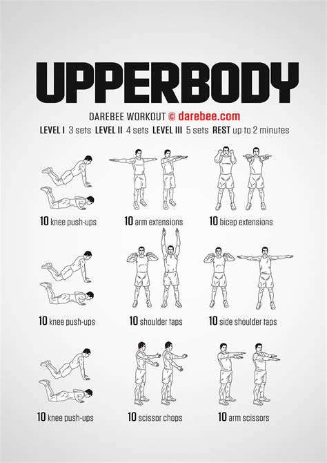 15 Minute Upper Body Workout At Home No Equipment For Gym Fitness And