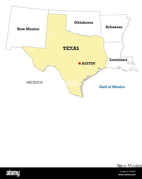 Us State Texas Map Vector Vectors Hi Res Stock Photography And Images