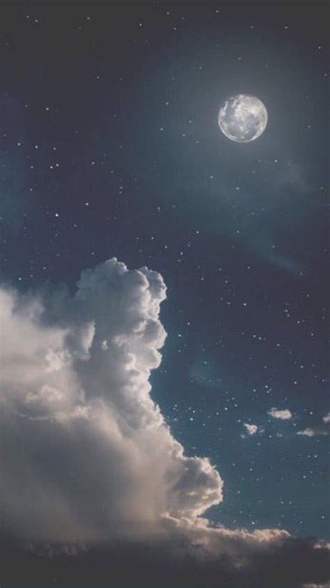 Pin By Nada On Moon Night Sky Wallpaper Sky Aesthetic Aesthetic