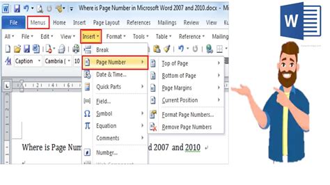 Learn How To Add Different Page Numbers In Ms Word Youtube