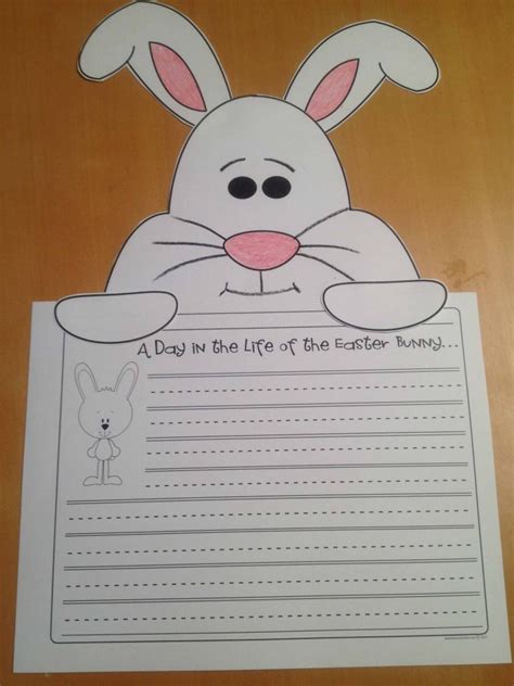 Jelly bean graphing — for this activity on each half of the shell, write a lowercase letter and the corresponding uppercase letter on the opposite half. Bunny Writing | Easter activities, Easter