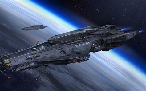 Space Ship Concept Art Concept Ships Concept Art World