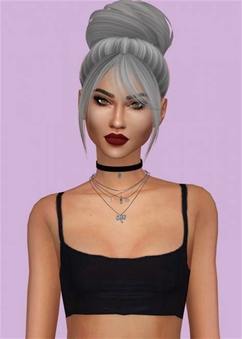 Sims 4 Hairs ~ Hallow Sims Nightcrawler S Rush Hair