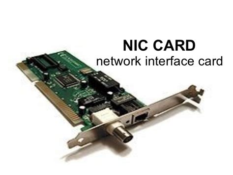 Network Interface Card Nic Multimedia Presentation