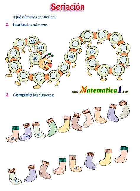 Aquí tienes una lista de las competencias de matemáticas para los estudiantes en 1.º de primaria. SUMAS Y RESTAS , SERIACIONES ACTIVIDADES PARA NIÑOS DE 6 ...