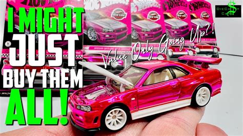 Invest Now Hot Wheels Pink Party Nissan Skyline R34 Rlc Convention Buying Multiples