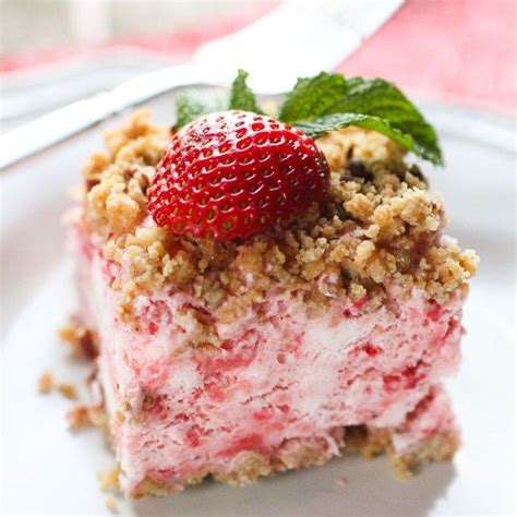 Frosty Strawberry Squares Recipe Strawberry Squares Recipe