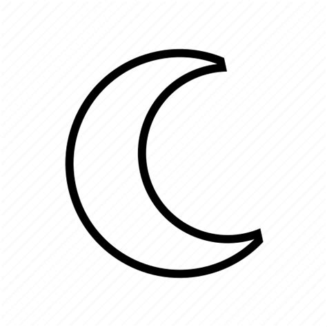 Dark Moon Crescent Night Mode Night Icon Download On Iconfinder