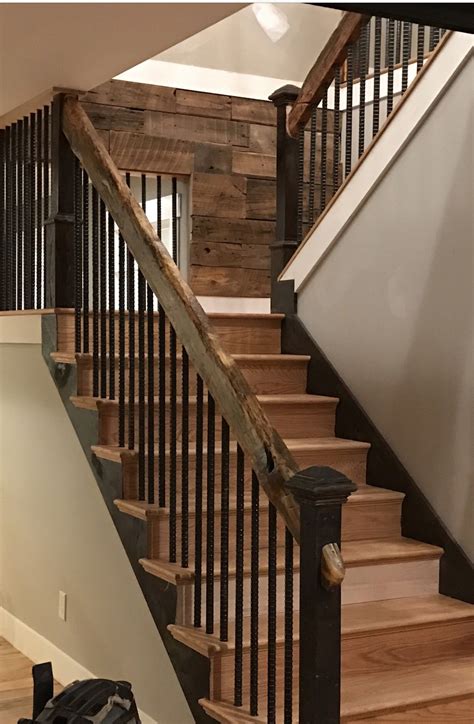 Rustic Staircase Rustic Staircase Farmhouse Staircase Staircase