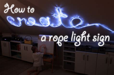 How To Create Rope Light Word Wall Art