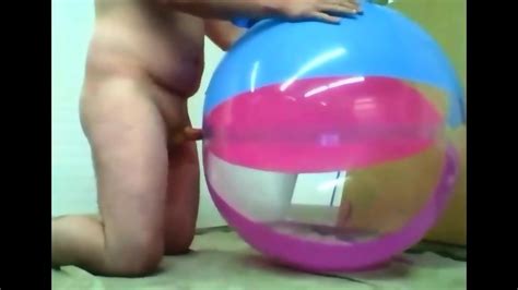 Big Inflatable Beach Ball Fuck Cum Inside