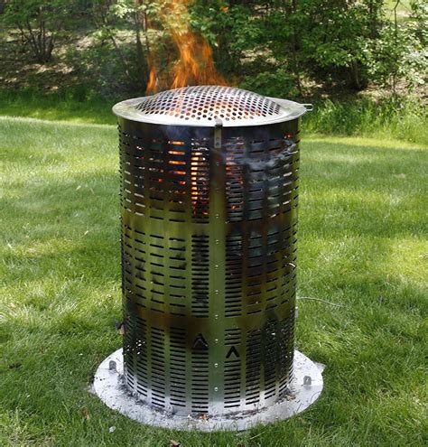 Burn Barrel Stainless Steel Yard Waste Incinerator Burnright Products