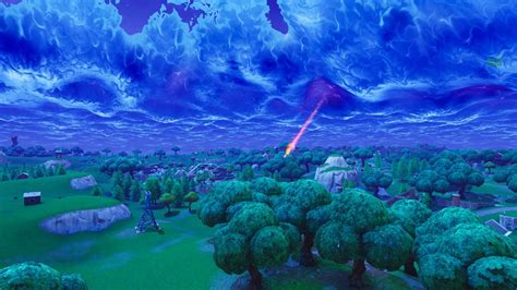 Fortnite Battle Royale Meteor Its Destroysd A Tree P Youtube