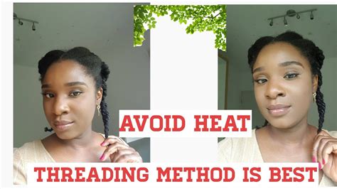 How To Straighten Your Natural Hair Without Heat Youtube