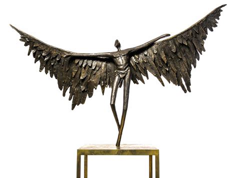 Bronze Sculpture Icarus By Gardeco Design Guy Buseyne