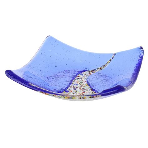 Decorative Glass Plates Blue Decorative Plates