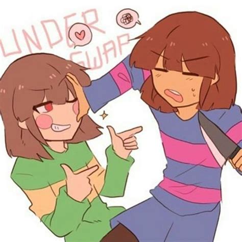 Underswap Younger Chara And Frisk Undertale Amino