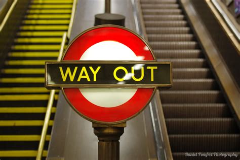 London Underground Station The Way Out Sign 17673 Daniel Pomfret