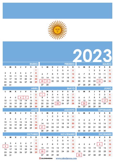 Almanaque 2023 Con Feriados Para Imprimir IMAGESEE