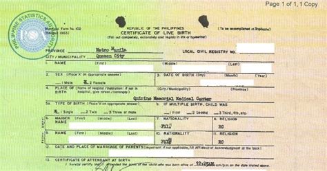 Psa Philippine Birth Certificate Fickey Martinez Law Firm