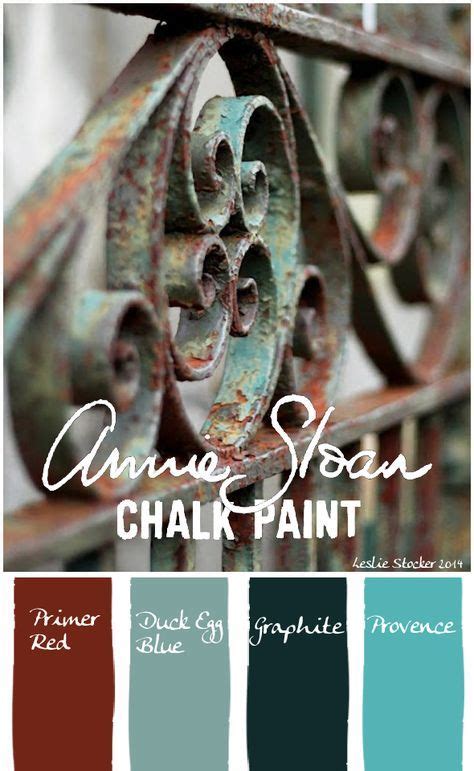 Color Palettes Recipe For The Look Of Verdigris With Annie Sloan Chalk