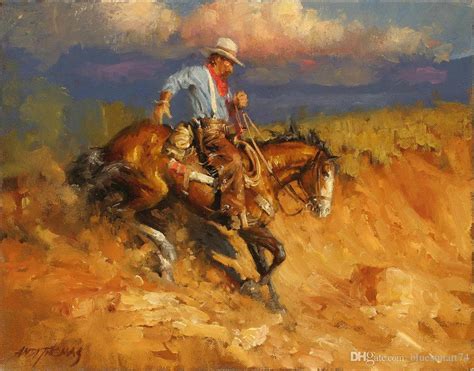 2019 Thomas Landscape Oil Painting American West Cowboy Art Hd Print On