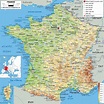 Paris country mappa - Cartina di Parigi paese (Île-de-France - Francia)