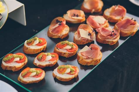 Premium Photo Photo Of Snacks On A Buffet Banquet Table Cold Snack Dishes